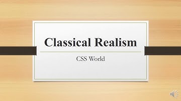 Classical Realism|Theories of IR|