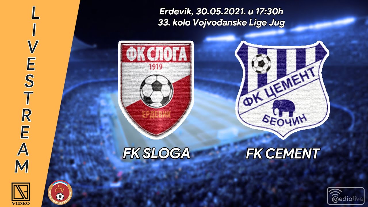 [30.05.2021.] FK "SLOGA" Erdevik - FK "CEMENT" Beočin (Full match Livestream)