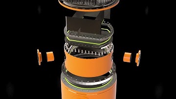 BORSIG shell and tube heat exchanger, CO2 cooler (SolidWorks Visualize, Exploded view)