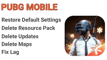 PUBG Mobile Repair Option || Restore Default Settings || Delete Resource Pack || Delete Maps
