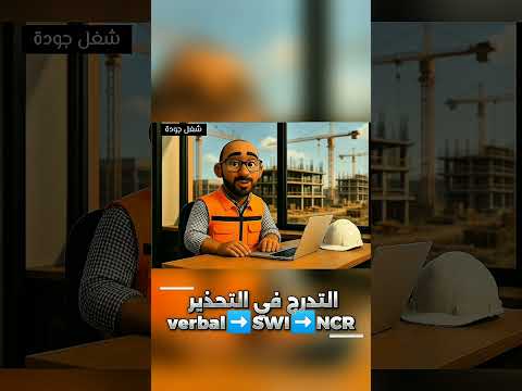 التدرج في التحذير أو التنبيه   جزء من حلقة ال  شغل جودة