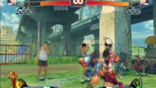 Street Fighter 4 Sakura & Dan Combos