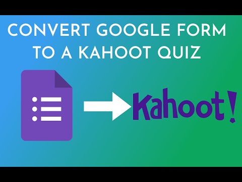 Export Google Forms to Kahoot tutorial thumbnail