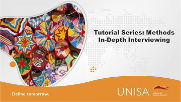 Tutorial Series on Methods: In-depth Interviewing
