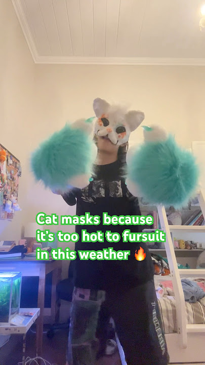 CHECK OUT THE UTAU COVER I MADE PLEASEE ITS ON MY CHANNEL #furry #mask #fursuiter #catmask