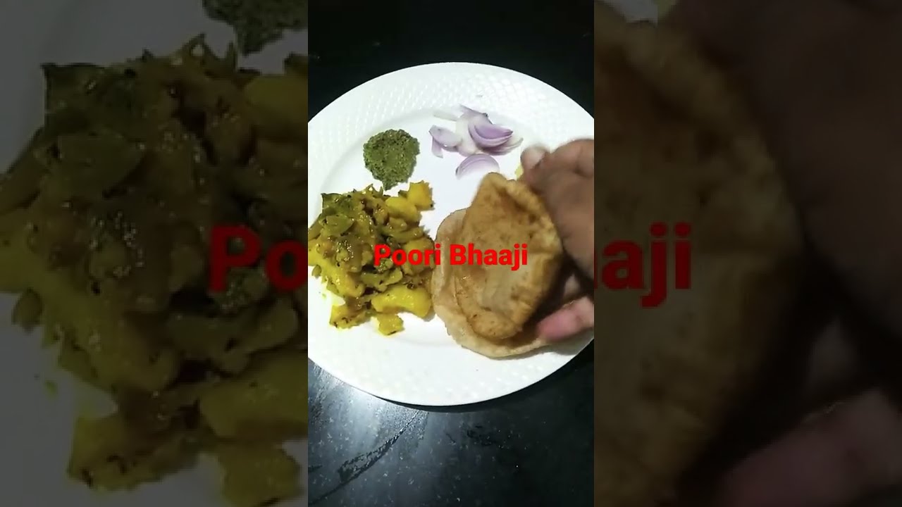 Poori Bhaaji | #shorts | Link to Puri Bhaaji recipe in description |  #youtubeshorts | Indian Mom