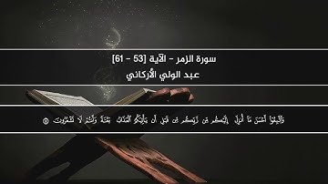 تلاوة خاشعة للقارئ عبد الولي الأركاني-ماتيسر من سورة الزمر (53-61)