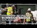 Waterfront park drilling is first visible piece of work for replacement Burnside Bridge