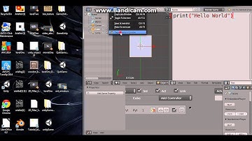 Blender Game Engine - Python - Part 1 - Printing to Console