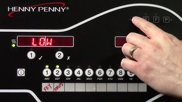 Henny Penny Evolution Elite - Basis Bediening