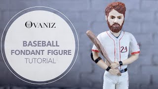 Cake toppers | Baseball cake toppers | Baseball cake decorations | fondant baseball player