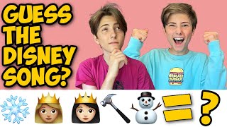 Loser Gets  WATER BALLOONED! 'Singing Family Guesses the Disney songs with Emojis' ❄☃