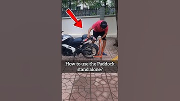 Using A Paddock Stand Alone? Motorcycle Maintenance - Pulsar RS200