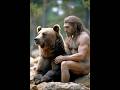 Neanderthal with his pet… anyone want one? 😂👉#shorts