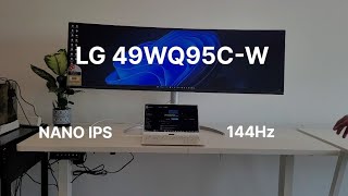 Unboxing LG's 49'' UltraWide™ Monitor: The Coder's Dream! (49WQ95C-W) Gaming #lg