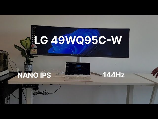 LG UltraWide 49WQ95C-W 49 Dual QHD HDR 144 Hz Curved 49WQ95C-W