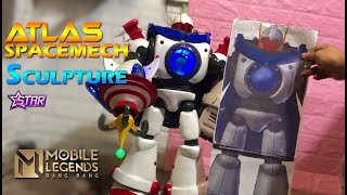 How I create 22 inches Atlas (Spacemech) Figure - Mobile Legends Hero