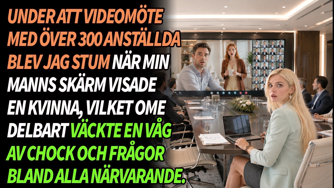 Jag satt på andra raden när skärmen bakom min man exploderade i ett videosamtal. Över trehundra anställda såg samma sak som jag. En kvinna i en ny lägenhet, en pojke på ungefär fyra år som ropade...