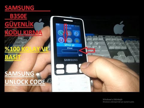 SAMSUNG B350E GÜVENLİK KODU KIRMA[MENÜ ŞİFRESİ]%100  BASİT!!