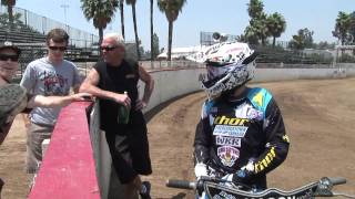 Sammy Halbert Rides A Speedway Bike