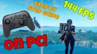 How To Use A Switch Pro Controller On Pc Fortnite Youtube
