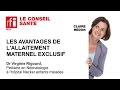 Les bienfaits de lallaitement maternel exclusif par le dr virginie rigourd