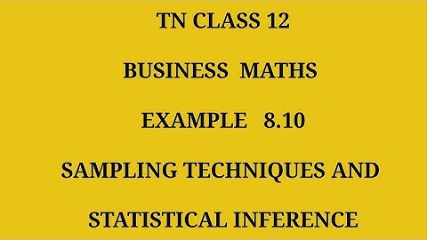 TN 12th Business maths chapter 8 example 8.10