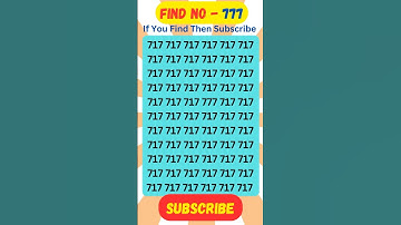 Find the Hidden Number 777! Only 1% Can Spot It – Can You? 🔍 | Fun Brain Teaser Quiz Gaming