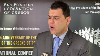 Χρήστος Τοπαλιδης τ. Πρόεδρος ΠΟΕ Διεθνές Συνέδριο για το έγκλημα της Γενοκτονίας