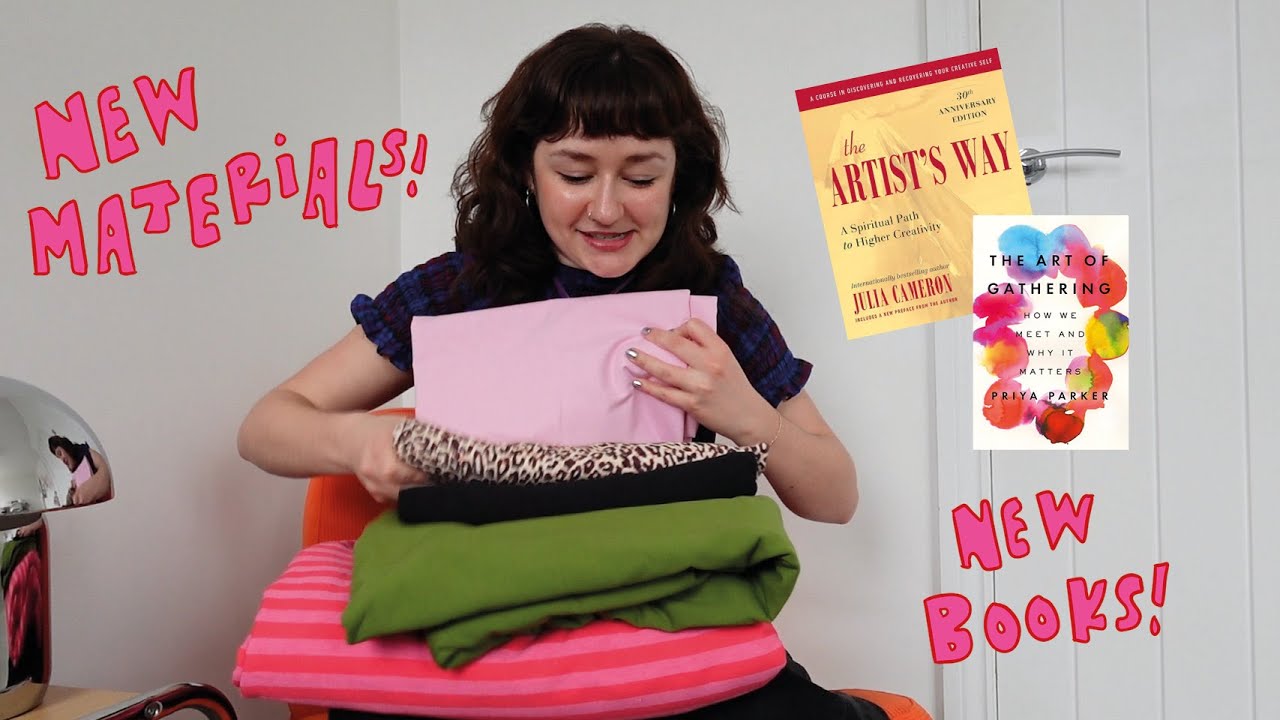 fabric haul & starting the artist's way 🌷 artist vlog - YouTube
