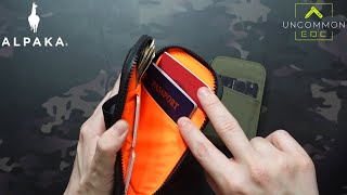 Comparison: Alpaka Gear Zip Travel Wallet and Zip Card Pouch