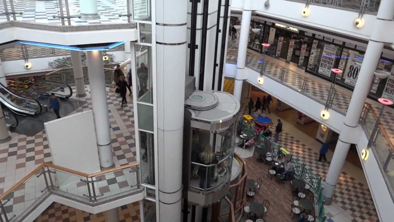 Schindler scenic elevators at St. Nicholas Shopping Centre, Sutton