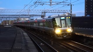 JR西日本 223系6000番台 P02編成 湖西線 B普通 京都行き 大津京駅 20221230