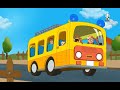The Wheels On The Bus Go Round and Round • Nursery Rhymes Song with Lyrics • Animated Kids Song#abc