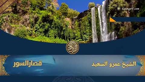 الشيخ عمرو السعيد القارئ بجمهورية مصر العربية ماتيسر من قصار السور