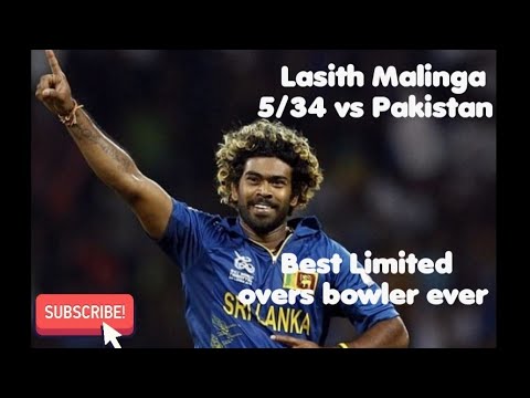 Lasith Malinga 5/34 vs Pakistan in Asia Cup 2010| Maiden 5w wicket haul in ODI career| CRICK RECORDS
