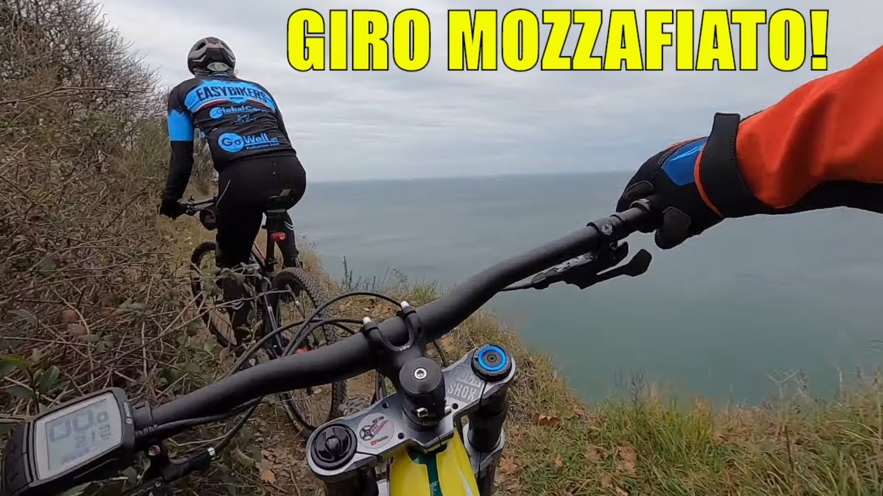 GIRO MTB MONTE SAN BARTOLO: CADUTE E PANORAMI MOZZAFIATO! 3° PARTE - YouTube
