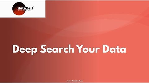 dataBelt® - Deep Search Your Data