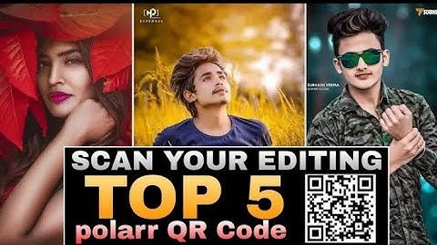 QR Code Se Photo Editing 🔥 || Polarr QR Code Preset || Scan Your Editing