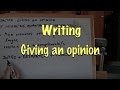 INGLÉS. 58- Cómo redactar. Giving an Opinion. Inglés para hablantes de español