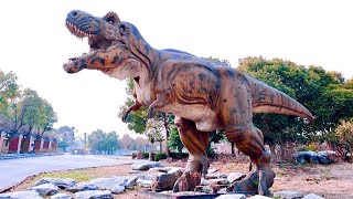 Abandoned DINOSAUR Amusement Park - Found T-Rex/Tricaratops & Velicoraptors - Shanghai, China