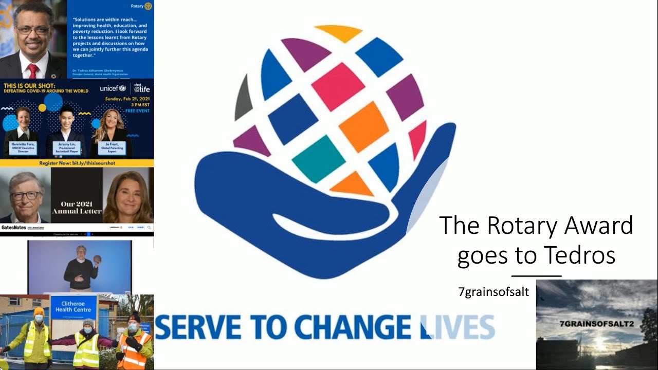 Rotary Award Goes To Tedros