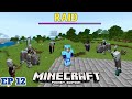 INTENSE BATTLE WITH PILLAGERS 😱 - Ep 12 || PILLAGERS RAID MY VILLAGE || MINECRAFT PE SURVIVAL 😊