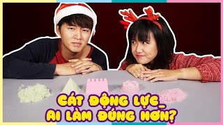 Cát động lực. Ai làm đúng hơn? | Kinetic sand. Who's Right and Who's Wrong? | Vannie Plus