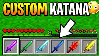 The Ultimate Custom Katana Addon for MCPE