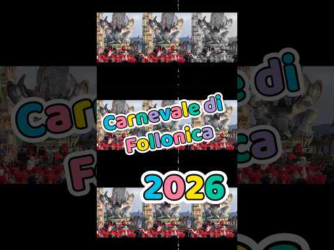Video Carnevale di Follonica 2026. Stiamo arrivando!!! Salva le date!!!! #carnevaledifollonica