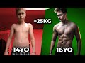 2 year calisthenics transformation 1416