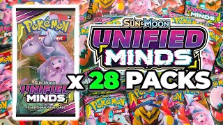 28 Pokemon Unified Minds Booster Pack OPENING!