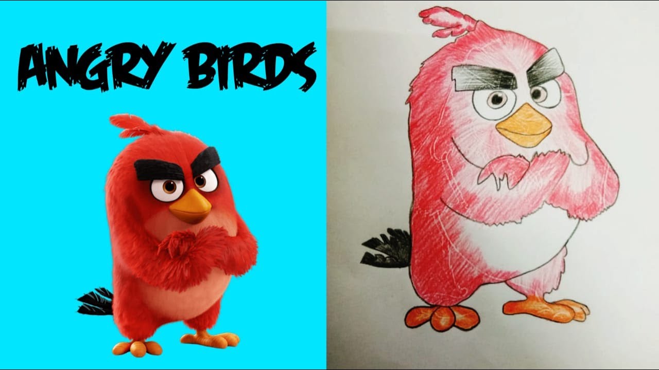 How to Draw Red | The Angry Birds Movie| Dream Sketcherzz