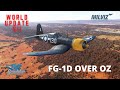 Milviz FG-1D Corsair - Microsoft Flight Simulator World Update VII - Alice Springs, Australia